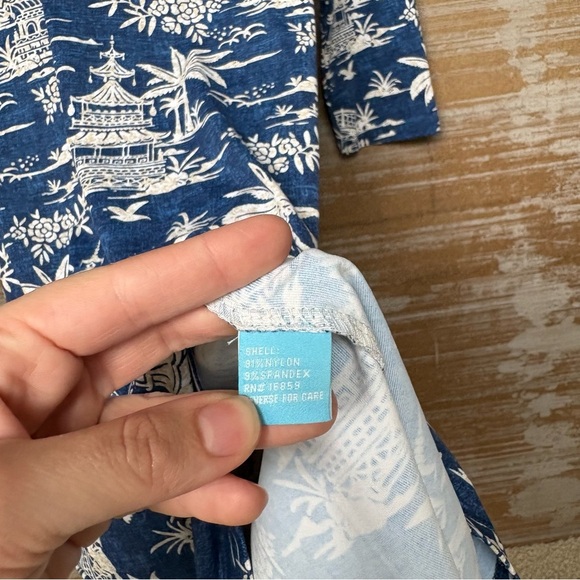 J. McLaughlin Tongsai Palms Sheath Dress Catalina Cloth Preppy Stretch Womens S - Picture 3 of 4